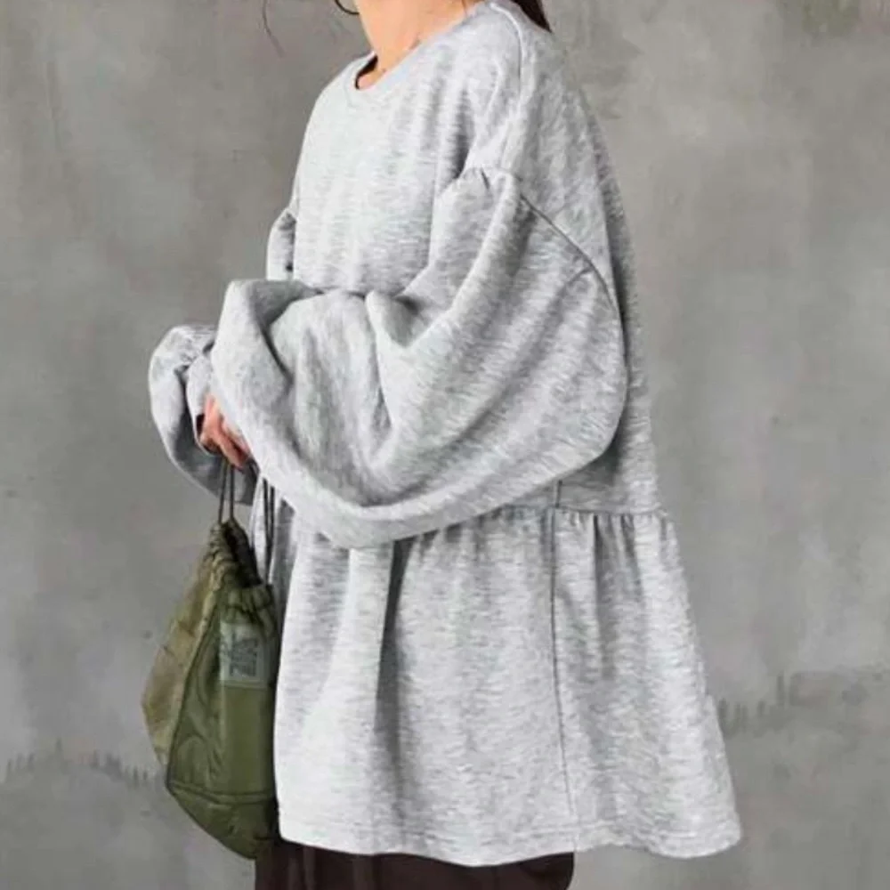 N/A gray peplum